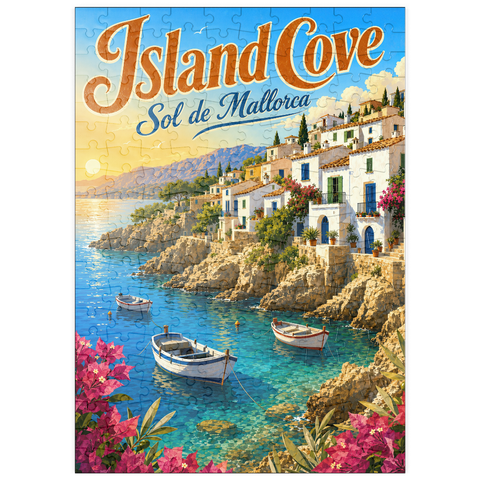Darstellung des Puzzle Motivs Sol de Mallorca – Charme eines Sonnenuntergangs an der Küste puzzleplate Sol de Mallorca Coastal Sunset Charm 200 Puzzle