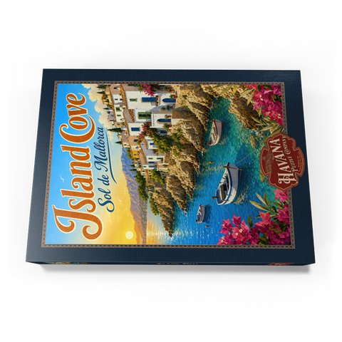 Darstellung des Puzzle Motivs Sol de Mallorca – Charme eines Sonnenuntergangs an der Küste Sol de Mallorca Coastal Sunset Charm 500 Puzzle Schachtel Ansicht3