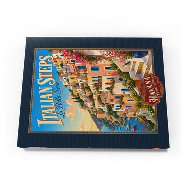 Darstellung des Puzzle Motivs Italian Steps Coastal Sunset Charm 200 Puzzle Schachtel Ansicht3