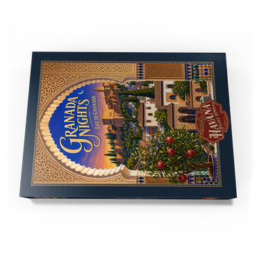 Darstellung des Puzzle Motivs Granada Alhambra Evening Splendor 1000 Puzzle Schachtel Ansicht3
