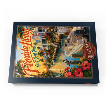 Darstellung des Puzzle Motivs Florida Gulf Coast Sunset Serenity 500 Puzzle Schachtel Ansicht3