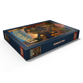 Alternative Darstellung des Puzzle-Motivs Edinburgh Castle – Lichterglanz in der Altstadt – Puzzleteile: 500