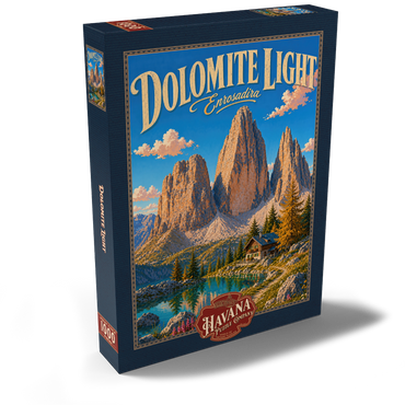 Darstellung des Puzzle Motivs Dolomites Alpine Lake Serenity 1000 Puzzle Schachtel Ansicht2