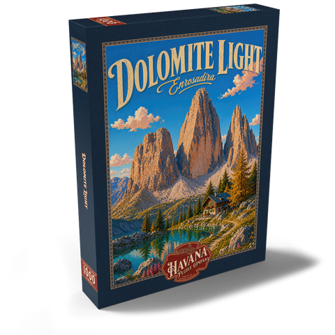 Darstellung des Puzzle Motivs Dolomiten – Die Ruhe der Alpenseen Dolomites Alpine Lake Serenity 1000 Puzzle Schachtel Ansicht2