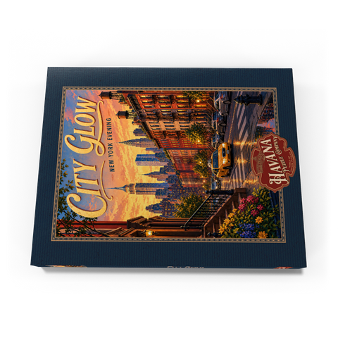 Darstellung des Puzzle Motivs Das Leuchten der New Yorker Skyline am Abend New York Evening Skyline Glow 200 Puzzle Schachtel Ansicht3