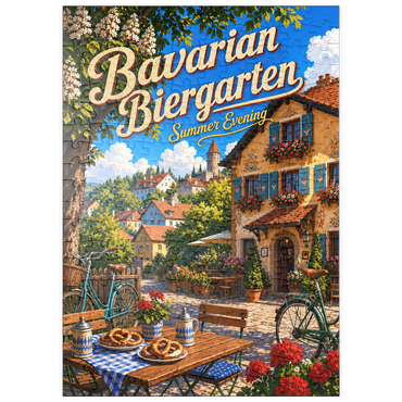 Darstellung des Puzzle Motivs puzzleplate Bavarian Biergarten Summer Evening Charm 200 Puzzle