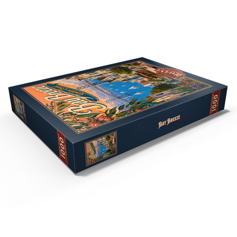 Darstellung des Puzzle Motivs Der Charme der Küste an der San Francisco Bay Bridge San Francisco Bay Bridge Coastal Charm 1000 Puzzle Schachtel Ansicht1