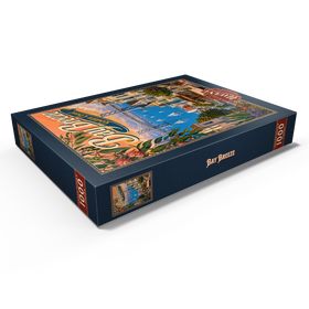 Darstellung des Puzzle Motivs Der Charme der Küste an der San Francisco Bay Bridge - Puzzleteile: 1000