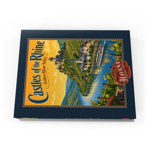 Darstellung des Puzzle Motivs Die Burgen des Rheintals – Goldene Pracht Rhine Valley Castles Golden Splendor 100 Puzzle Schachtel Ansicht3