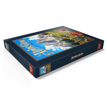 Darstellung des Puzzle Motivs Alpine Mountain Summer Serenity 100 Puzzle Schachtel Ansicht1