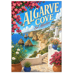 Darstellung des Puzzle Motivs Algarve Cove – Ein Paradies an der Küste - Puzzleteile: 100