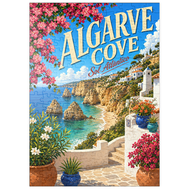 Darstellung des Puzzle Motivs puzzleplate Algarve Cove Coastal Paradise 200 Puzzle