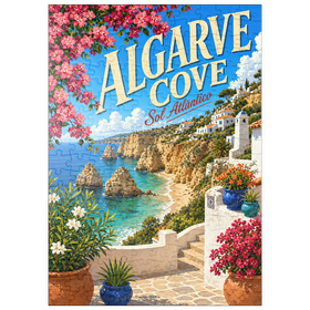 Darstellung des Puzzle Motivs Algarve Cove – Ein Paradies an der Küste - Puzzleteile: 200