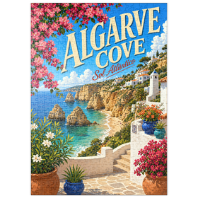 Darstellung des Puzzle Motivs Algarve Cove – Ein Paradies an der Küste - Puzzleteile: 500