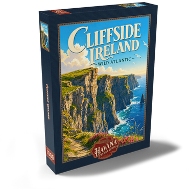 Darstellung des Puzzle Motivs Ireland Cliffside Wild Atlantic Beauty 1000 Puzzle Schachtel Ansicht2