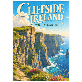 Darstellung des Puzzle Motivs Irland – Die wilde Schönheit des Atlantiks an den Steilküsten - Puzzleteile: 100