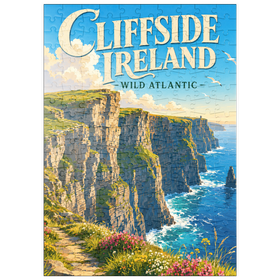 Darstellung des Puzzle Motivs Irland – Die wilde Schönheit des Atlantiks an den Steilküsten - Puzzleteile: 200