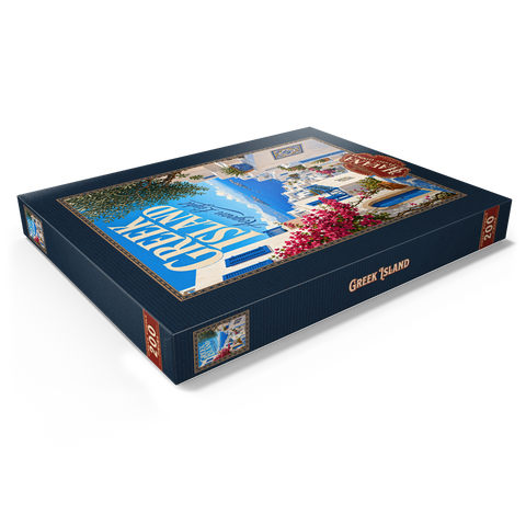 Darstellung des Puzzle Motivs Der Charme der griechischen Inseln an der Ägäisküste Greek Island Aegean Coastal Charm 200 Puzzle Schachtel Ansicht1