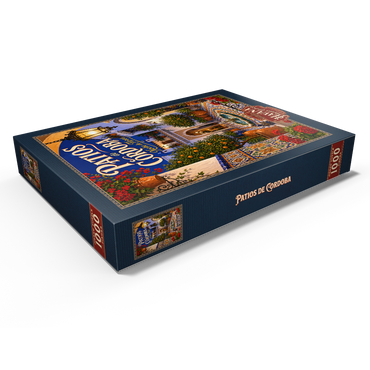 Darstellung des Puzzle Motivs Patios de Cordoba Floral Night Charm 1000 Puzzle Schachtel Ansicht1