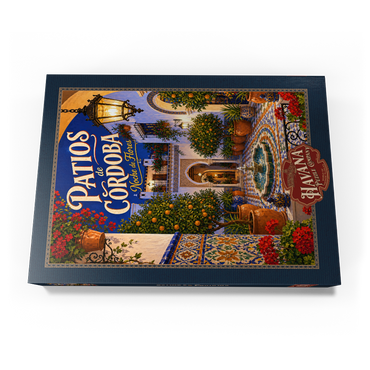 Darstellung des Puzzle Motivs Patios de Cordoba Floral Night Charm 1000 Puzzle Schachtel Ansicht3