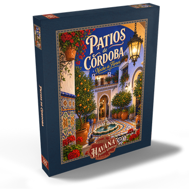 Darstellung des Puzzle Motivs Patios de Cordoba Floral Night Charm 100 Puzzle Schachtel Ansicht2