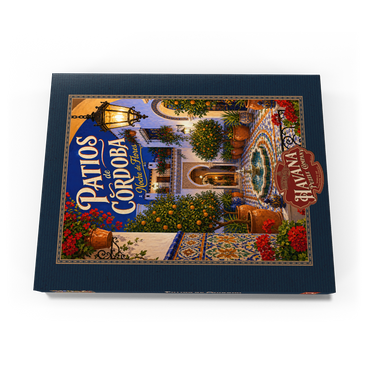 Darstellung des Puzzle Motivs Patios de Cordoba Floral Night Charm 100 Puzzle Schachtel Ansicht3