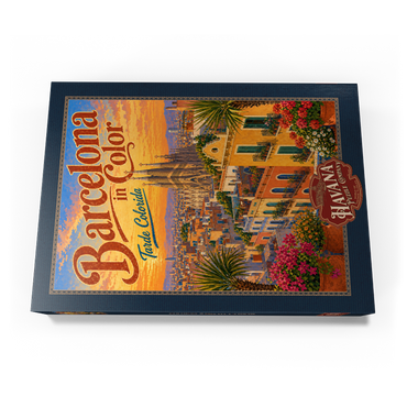 Darstellung des Puzzle Motivs Sagrada Familia Sunset Splendor 1000 Puzzle Schachtel Ansicht3