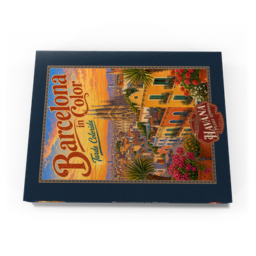 Darstellung des Puzzle Motivs Sagrada Familia Sunset Splendor 200 Puzzle Schachtel Ansicht3
