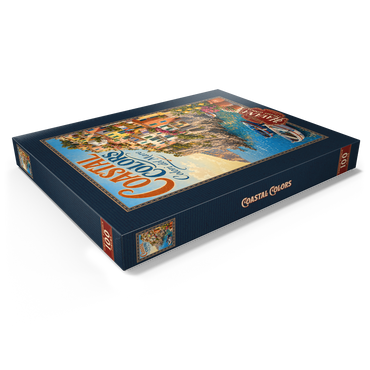 Darstellung des Puzzle Motivs Amalfi Coast Colorful Coastal Charm 100 Puzzle Schachtel Ansicht1
