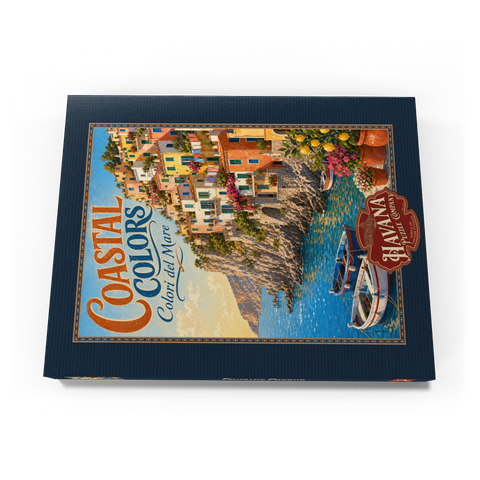 Darstellung des Puzzle Motivs Die Amalfiküste – farbenfroher Küstencharme Amalfi Coast Colorful Coastal Charm 100 Puzzle Schachtel Ansicht3