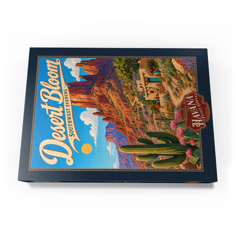 Darstellung des Puzzle Motivs Wüstenblüte – Die ruhige Schönheit des Südwestens Desert Bloom Serene Southwest Beauty 1000 Puzzle Schachtel Ansicht3