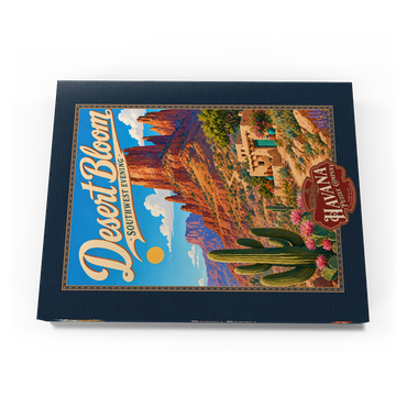Darstellung des Puzzle Motivs Desert Bloom Serene Southwest Beauty 100 Puzzle Schachtel Ansicht3