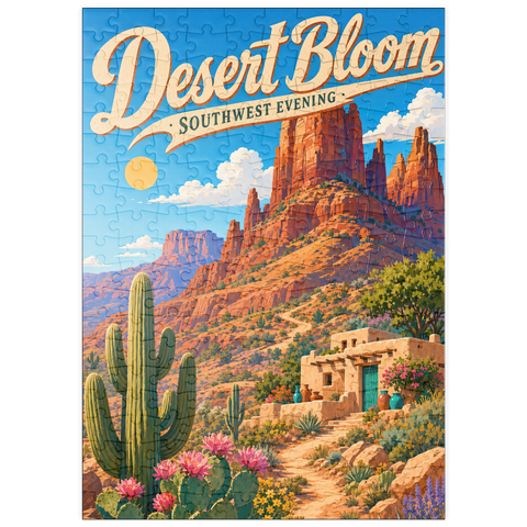 Darstellung des Puzzle Motivs Wüstenblüte – Die ruhige Schönheit des Südwestens puzzleplate Desert Bloom Serene Southwest Beauty 200 Puzzle
