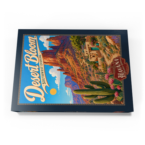 Darstellung des Puzzle Motivs Wüstenblüte – Die ruhige Schönheit des Südwestens Desert Bloom Serene Southwest Beauty 500 Puzzle Schachtel Ansicht3