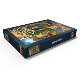 Darstellung des Puzzle Motivs Anhänger „Englische Gartenrosen-Tee“ - Puzzleteile: 1000
