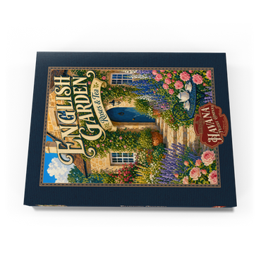 Darstellung des Puzzle Motivs English Garden Roses Tea Charm 200 Puzzle Schachtel Ansicht3