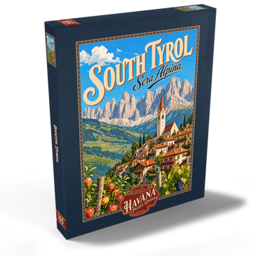 Darstellung des Puzzle Motivs South Tyrol Alpine Village Charm 100 Puzzle Schachtel Ansicht2
