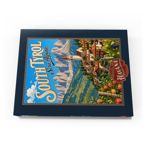 Darstellung des Puzzle Motivs Der Charme der Südtiroler Bergdörfer South Tyrol Alpine Village Charm 100 Puzzle Schachtel Ansicht3