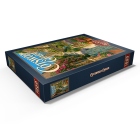 Darstellung des Puzzle Motivs Cotswold Village – Anhänger aus Honigstein - Puzzleteile: 1000