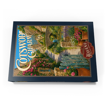 Darstellung des Puzzle Motivs Cotswold Village Honey Stone Charm 1000 Puzzle Schachtel Ansicht3