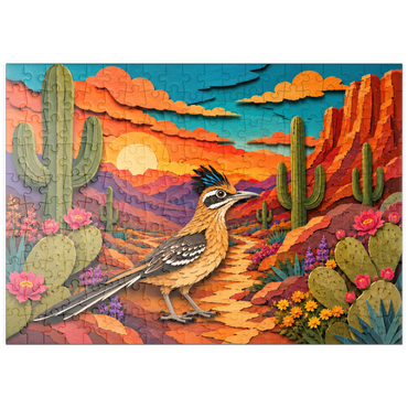 Darstellung des Puzzle Motivs puzzleplate Roadrunner in Cactus Canyon 200 Puzzle