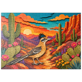 Darstellung des Puzzle Motivs Roadrunner im Cactus Canyon - Puzzleteile: 500