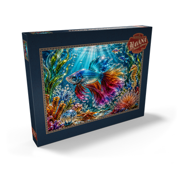 Darstellung des Puzzle Motivs Luminous Glass Ocean Treasures 200 Puzzle Schachtel Ansicht2
