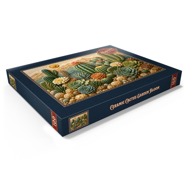 Darstellung des Puzzle Motivs     Ceramic Cactus Garden Bloom 100 Puzzle Schachtel Ansicht1