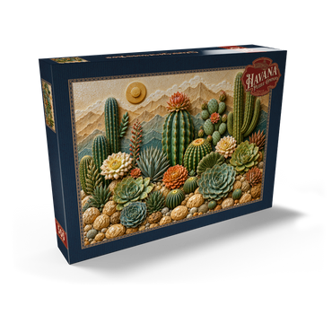 Darstellung des Puzzle Motivs     Ceramic Cactus Garden Bloom 500 Puzzle Schachtel Ansicht2
