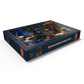 Alternative Darstellung des Puzzle-Motivs Botanische Mitternachtsbibliothek – Leuchten – Puzzleteile: 500