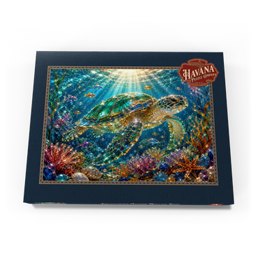 Darstellung des Puzzle Motivs Luminous Glass Turtle Reef 200 Puzzle Schachtel Ansicht3