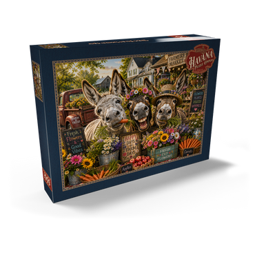 Darstellung des Puzzle Motivs Farm Fresh Donkey Crew 1000 Puzzle Schachtel Ansicht2