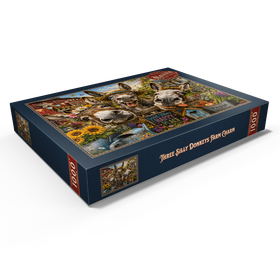 Darstellung des Puzzle Motivs Charm der drei albernen Esel - Puzzleteile: 1000