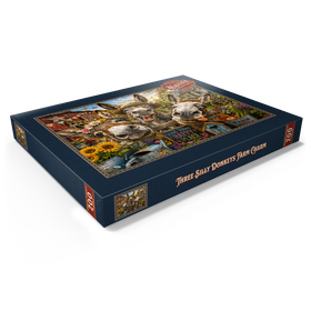 Alternative Darstellung des Puzzle-Motivs Charm der drei albernen Esel – Puzzleteile: 200